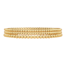 Load image into Gallery viewer, Trio Gold Bead Bracelet Set