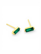 Load image into Gallery viewer, Baguette Stud Earrings
