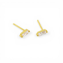 Load image into Gallery viewer, Baguette Stud Earrings