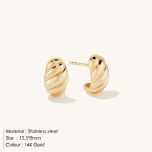 Load image into Gallery viewer, Croissant Chunky Earrings
