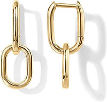 Load image into Gallery viewer, Paperclip Drop Earrings
