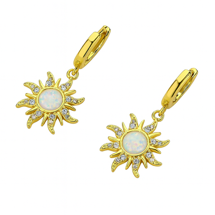 Opal Sun Earrings