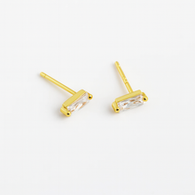 Load image into Gallery viewer, Baguette Stud Earrings

