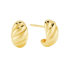 Load image into Gallery viewer, Croissant Chunky Earrings
