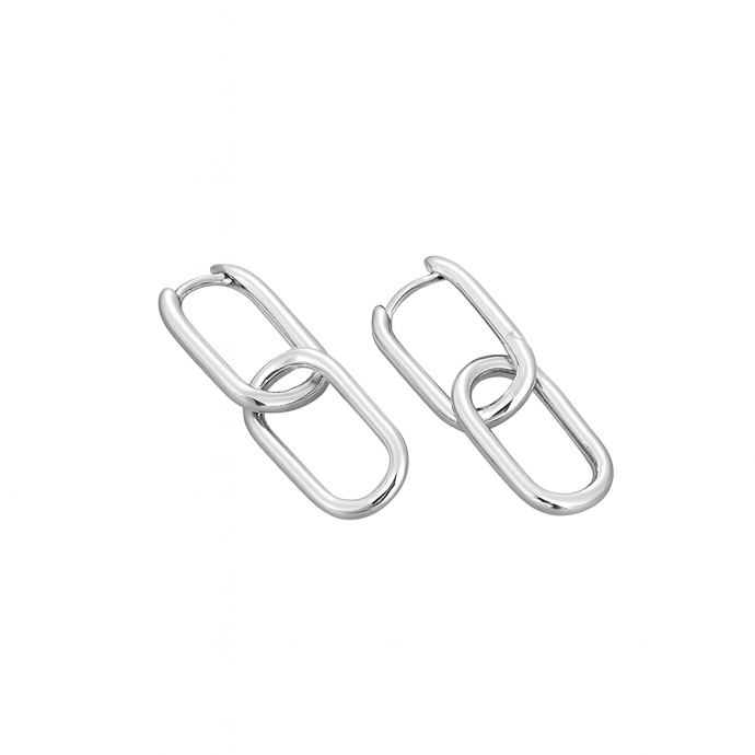 Paperclip Drop Earrings