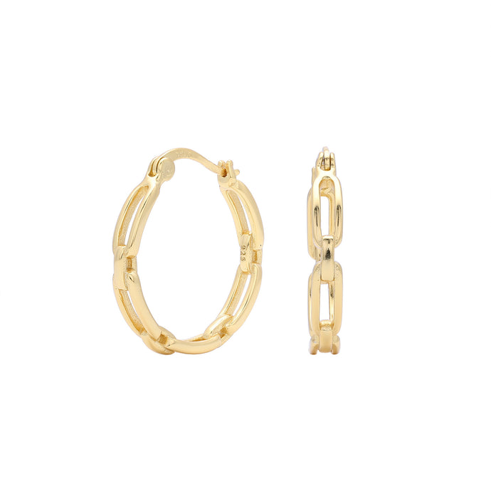 Paperclip Hoop Earrings