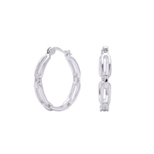 Load image into Gallery viewer, Paperclip Hoop Earrings
